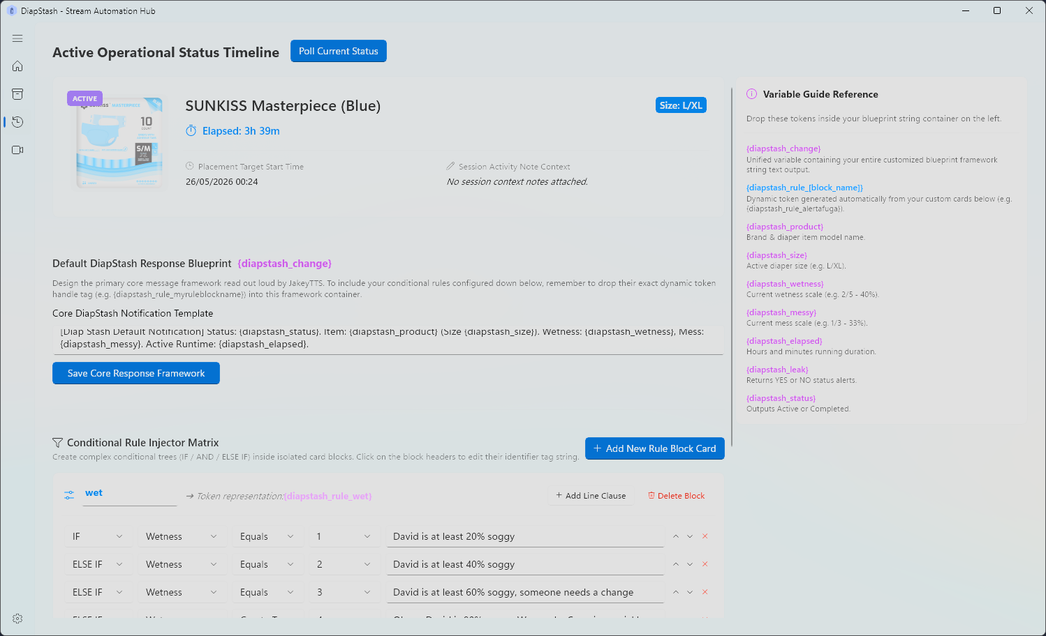 Change Page Configuration