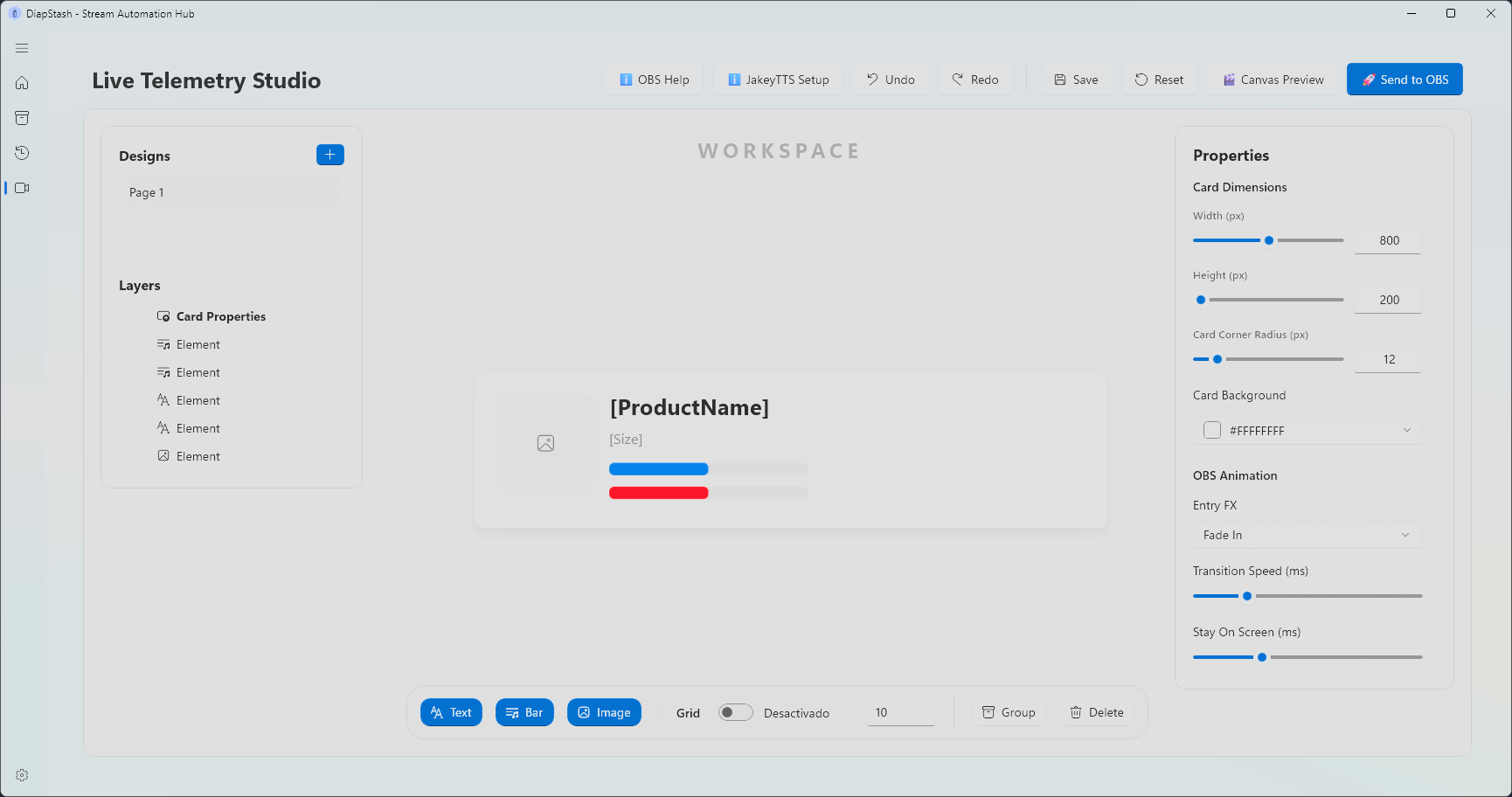 Live Telemetry Studio