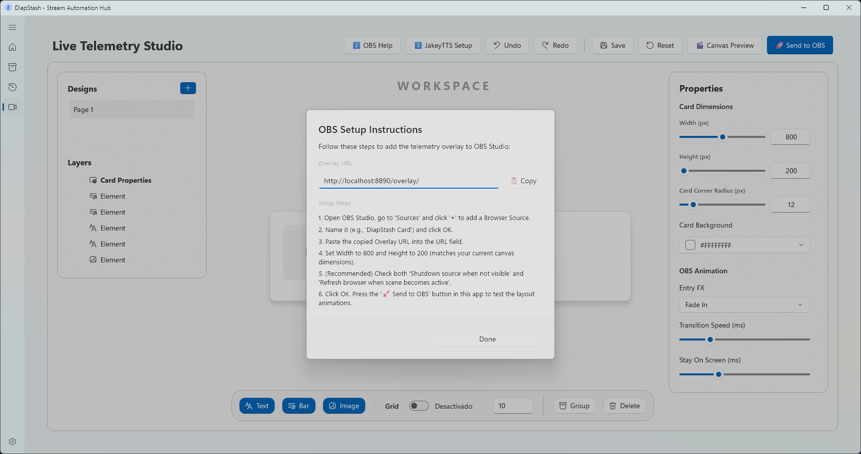 OBS Studio Help instructions